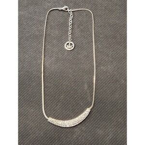 Vintage Crown Trifari silver tone and Rhinestone Necklace